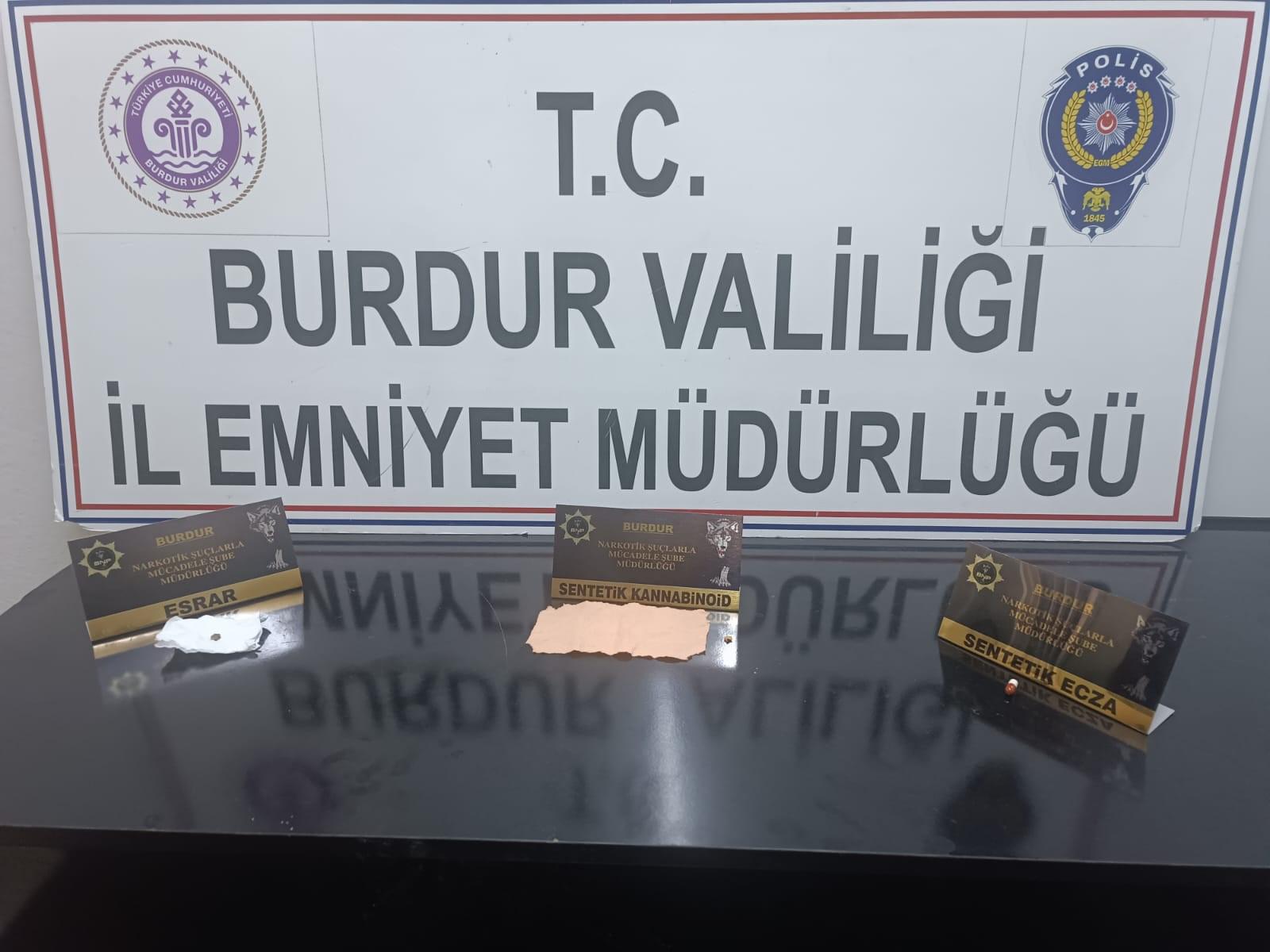 Burdur'da Uyuşturucu Operasyonu: 3 Şüpheli Tutuklandı